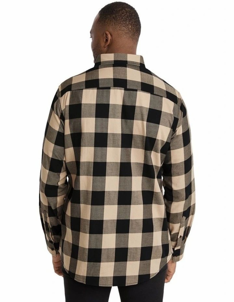 Big & Tall * | Johnny Bigg Clearance Royce Check Shirt In Stone