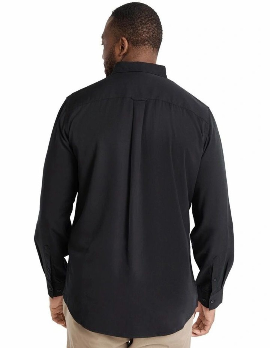 Big & Tall * | Johnny Bigg Best Quality Lincoln Lyocell Shirt In Black