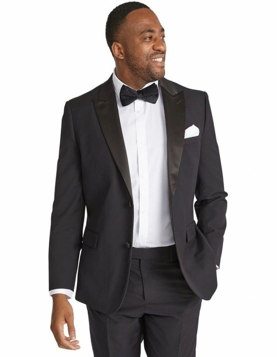 Suiting & Occasionwear * | Johnny Bigg Official Elvis Tuxedo Suit Jacket In Black