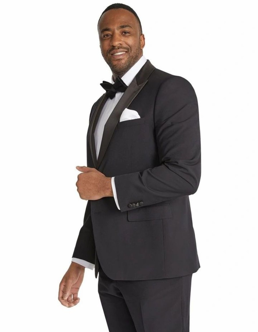 Suiting & Occasionwear * | Johnny Bigg Official Elvis Tuxedo Suit Jacket In Black