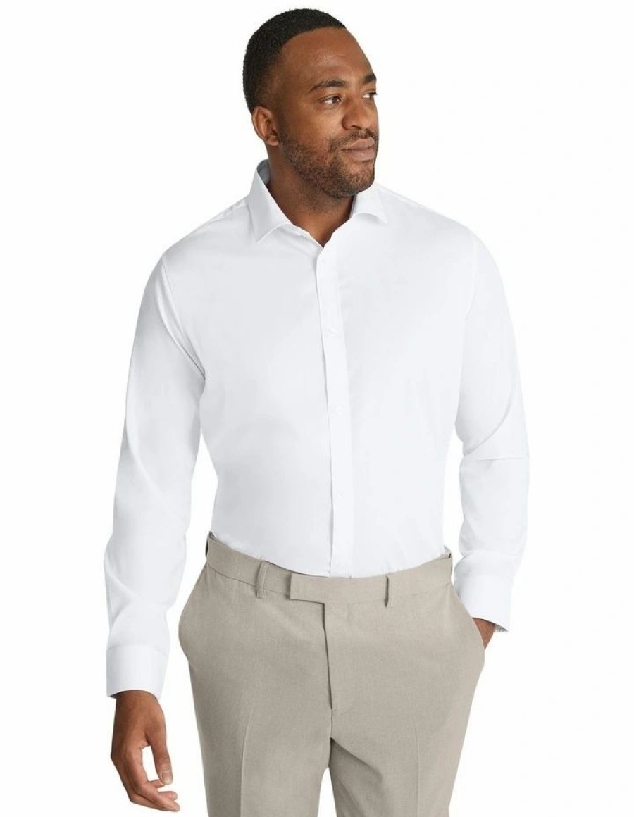 Suiting & Occasionwear * | Johnny Bigg New Threads Hamilton Stretch Dress Shirt In White