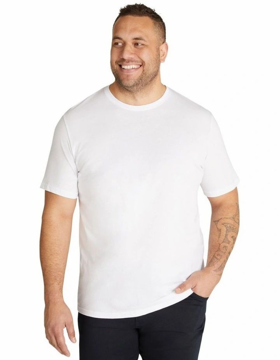 Clothing * | Johnny Bigg Cheap Essential Crew Neck Tee In White