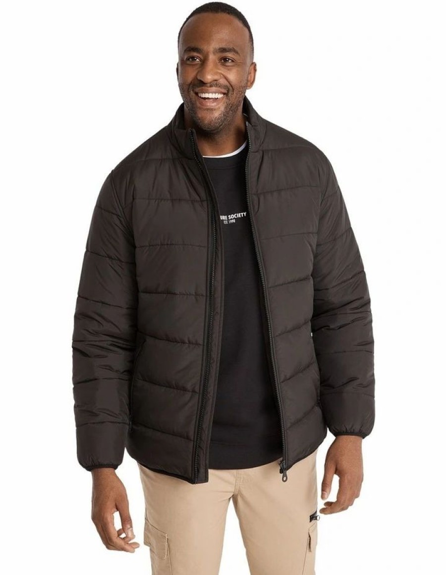 Big & Tall * | Johnny Bigg Official Westley Puffer Jacket In Black