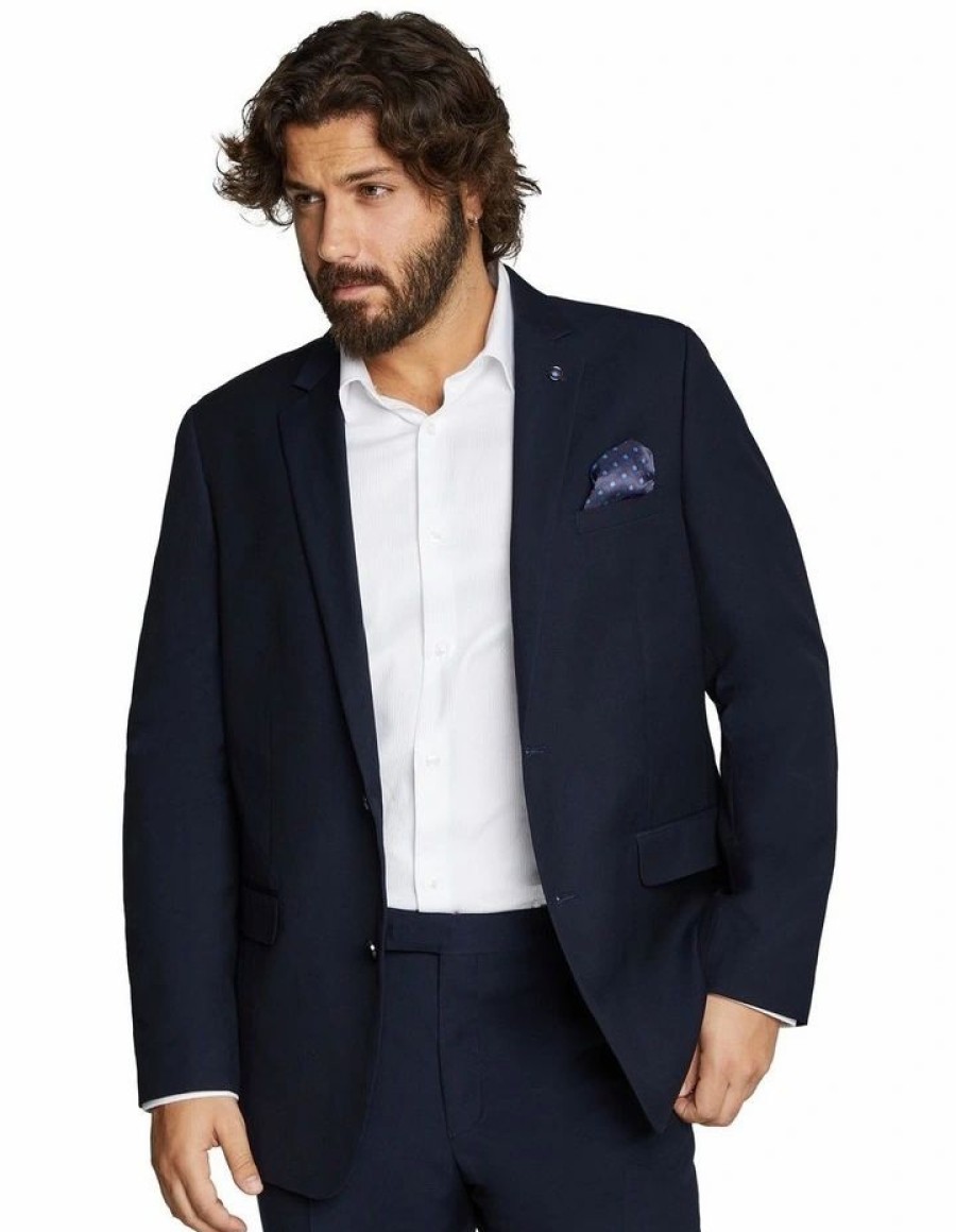 Suiting & Occasionwear * | Johnny Bigg Hot Sell The Raymond 2 Button Suit Jacket Navy