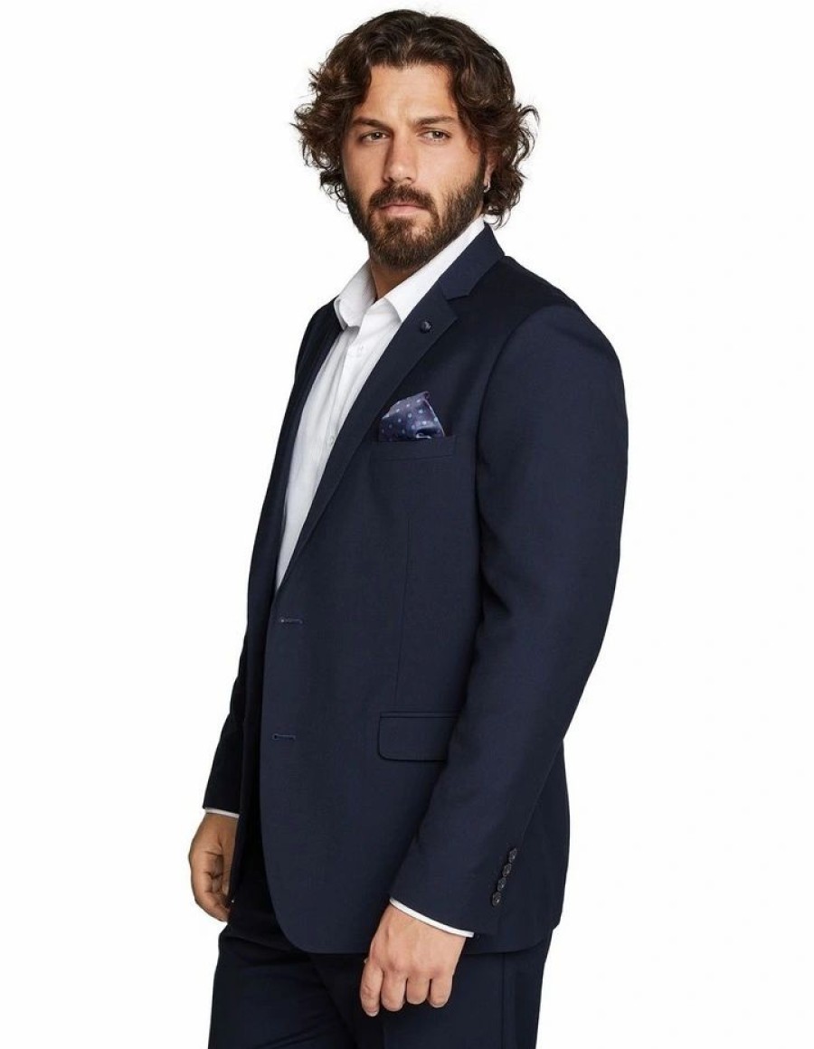 Suiting & Occasionwear * | Johnny Bigg Hot Sell The Raymond 2 Button Suit Jacket Navy