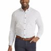 Big & Tall * | Johnny Bigg Crazy Deals Remington Geo Print Shirt In White