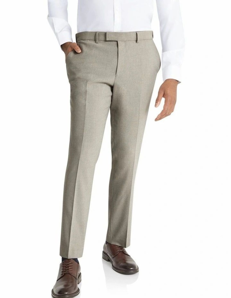 Suiting & Occasionwear * | Johnny Bigg Typical Style Clooney Stretch Slim Dress Pant In Grey Stone