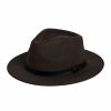 Accessories * | Johnny Bigg Outlet Sale Wool Felt Fedora Hat In Khaki