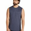 Clothing * | Johnny Bigg Cheap Active Mesh Muscle Tee In Blue Blue Marle