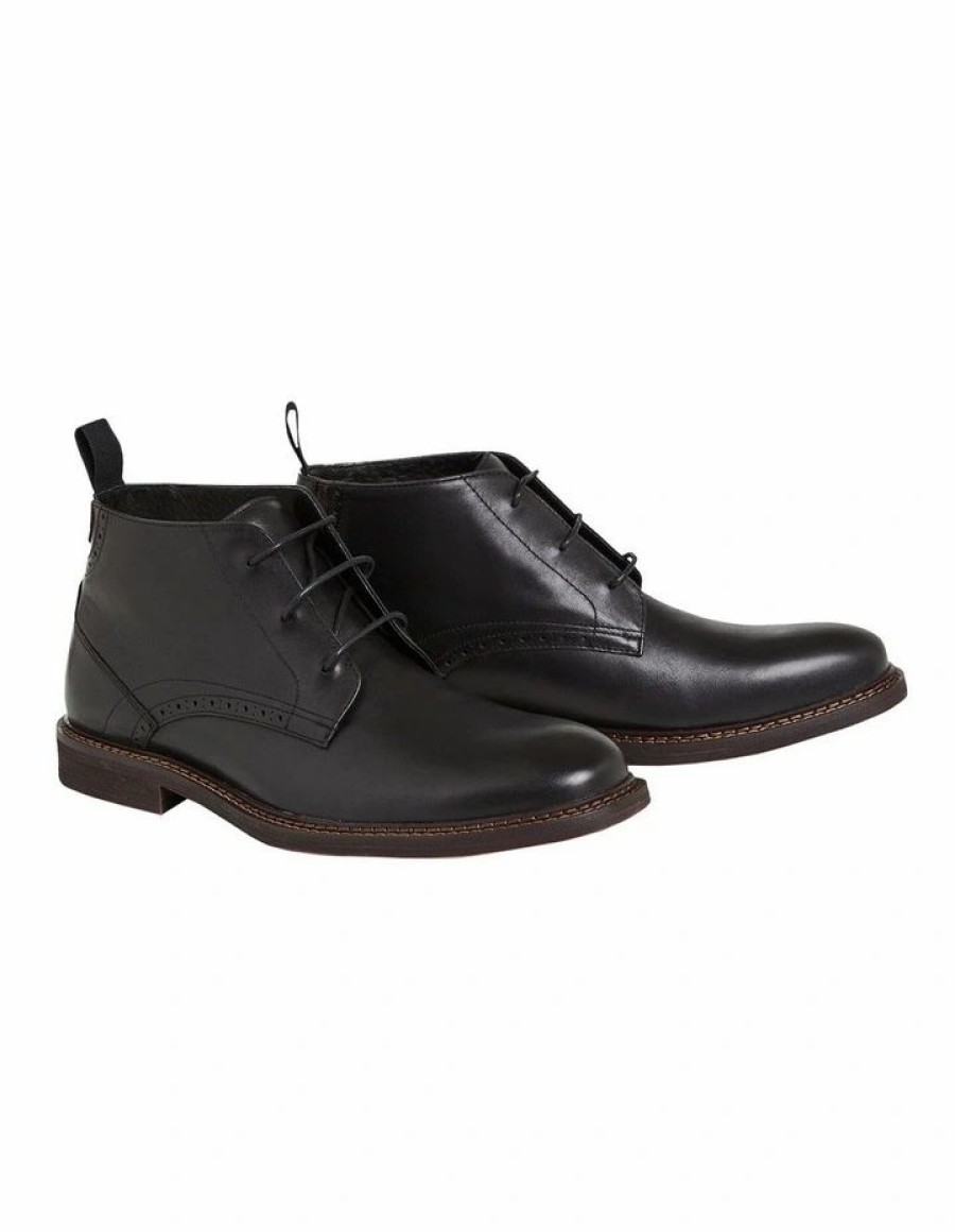 Shoes * | Johnny Bigg Official Hardy Leather Desert Boot In Black