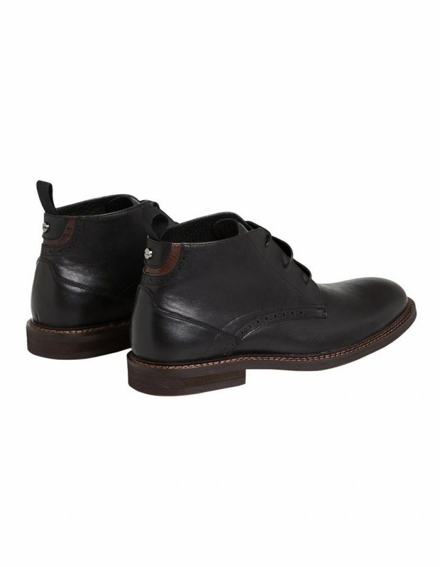 Shoes * | Johnny Bigg Official Hardy Leather Desert Boot In Black