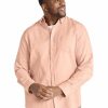 Big & Tall * | Johnny Bigg Crazy Deals Anders Linen Shirt In Dusk Pale Pink