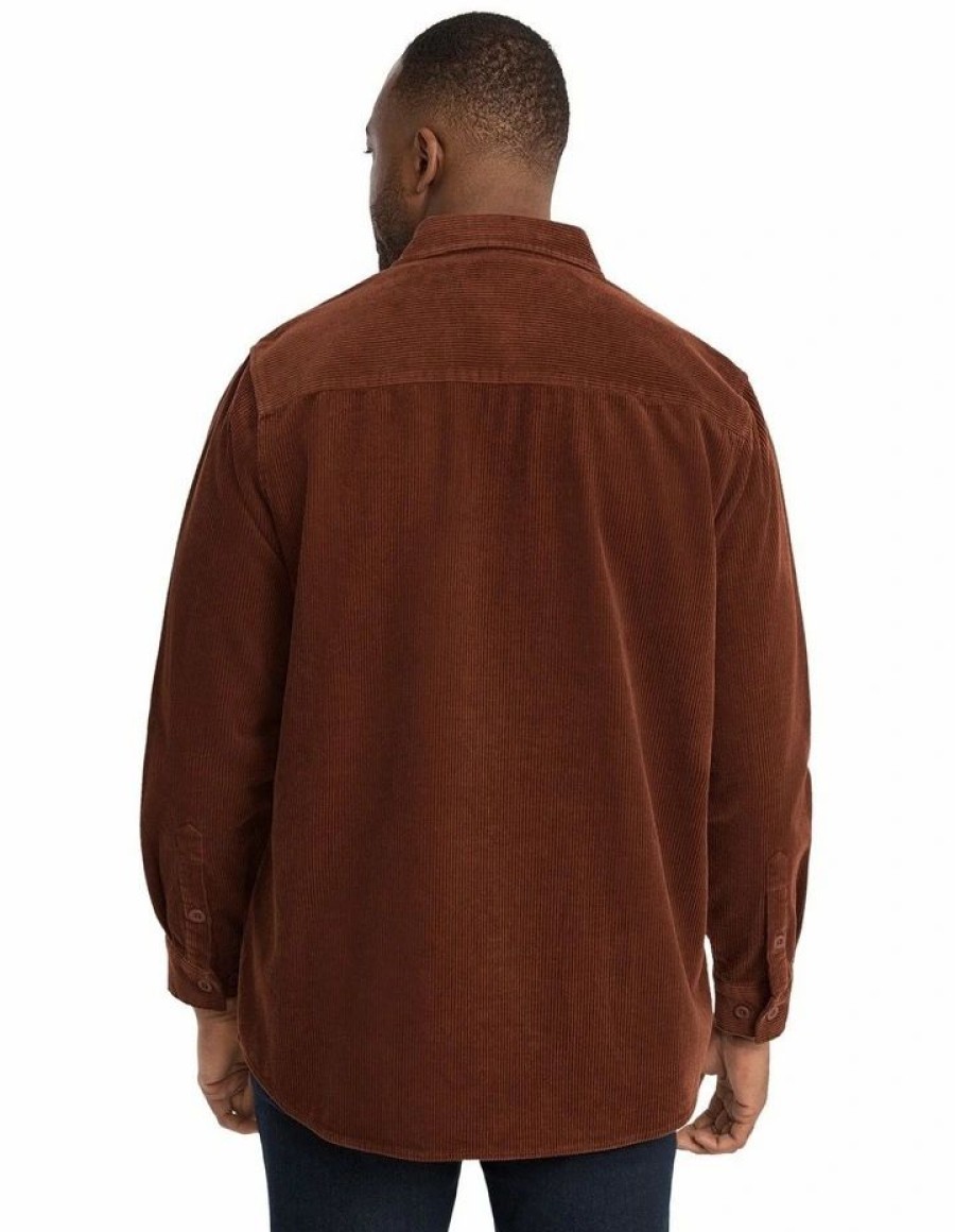 Accessories * | Johnny Bigg New Stan Corduroy Overshirt In Rust