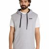 Big & Tall * | Johnny Bigg Premium Active Sleeveless Hoodie In Grey Grey Marle