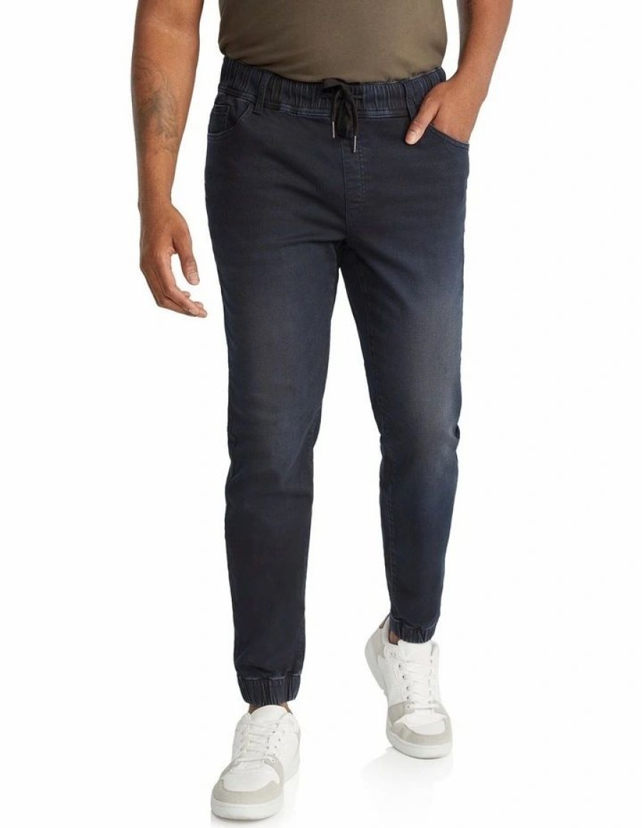 Clothing * | Johnny Bigg Typical Style Brock Knit Denim Jogger In Blue Ink