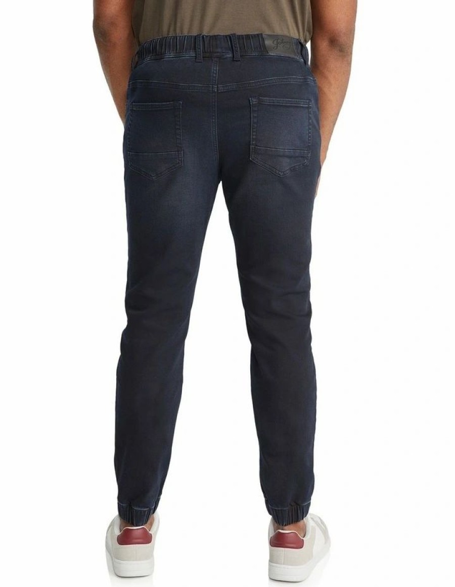 Clothing * | Johnny Bigg Typical Style Brock Knit Denim Jogger In Blue Ink